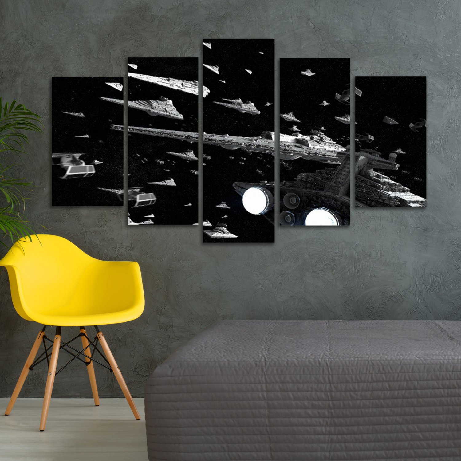 Star Wars 5 Piece Wall Art Canvas Prints (20X30cm,20X40cm,20X50cm)