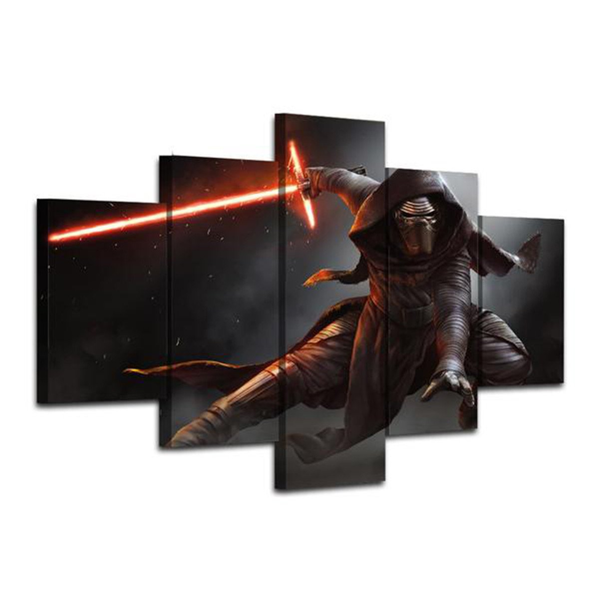Star Wars 5 Piece Wall Art Canvas Prints (30x40cm, 30x60cm, 30x80cm)