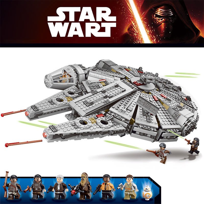 Star Wars series Millennium Space Ship Building Block Toys for Gift