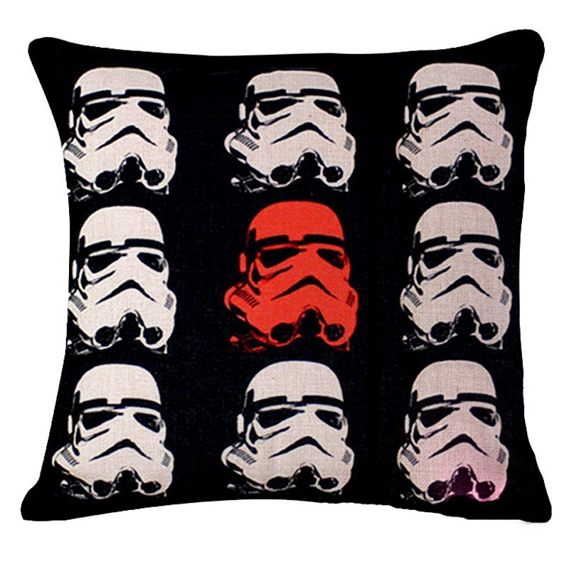 Star Wars #60 Cartoon  Cotton Linen Cushion Cover Case 18 INCH