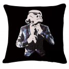 Star Wars #61 Cartoon  Cotton Linen Cushion Cover Case 18 INCH