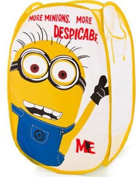 #09 Despicable Minion  Sorting Folding Clothes Storage Basket Laundry