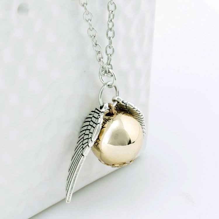 Harry Potter Silver snitch gold Necklace & Pendants Jewelry Harry Potter Movie