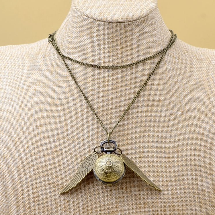 Harry Potter #15 Golden Wings Necklace & Pendants Jewelry Harry Potter Movie