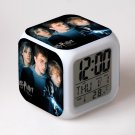 New Haryy Potter #03 Led Alarm Clock Figures 7 Color Flash Changing for Kids Bedroom