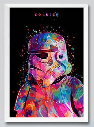 Star Wars " Soldier" Art Canvas Poster Home Bedroom Decoration (40x60cm) No Frame)