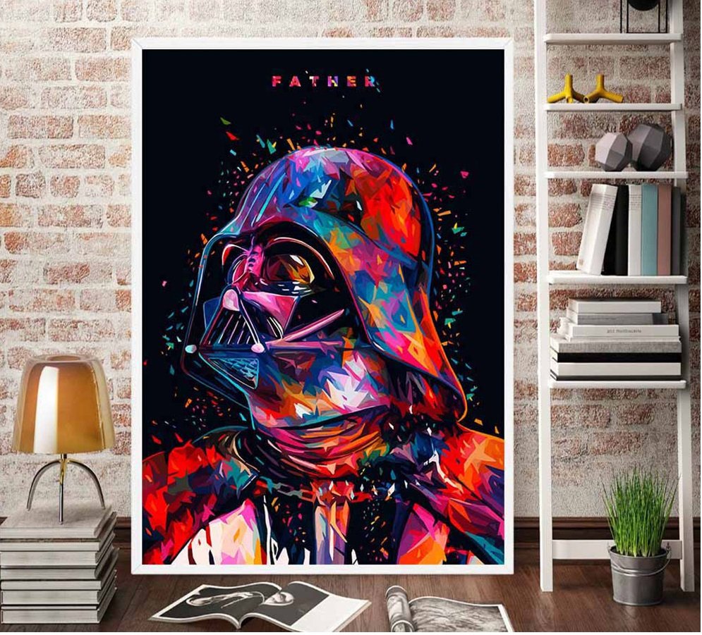 Star Wars " Father" Art Canvas Poster Home Bedroom Decoration (50x75cm) No Frame)