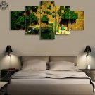 Minecraft 5 Piece Wall Art Canvas Prints (10x15cm,  10x20cm, 10x25cm) WITH FRAME