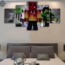 Minecraft 5 Piece Wall Art Canvas Prints (20x35cm,20x45cm,20x55cm) (no frame)