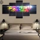 Minecraft 5 Piece Wall Art Canvas Prints (10x15cm,  10x20cm, 10x25cm) (no frame)