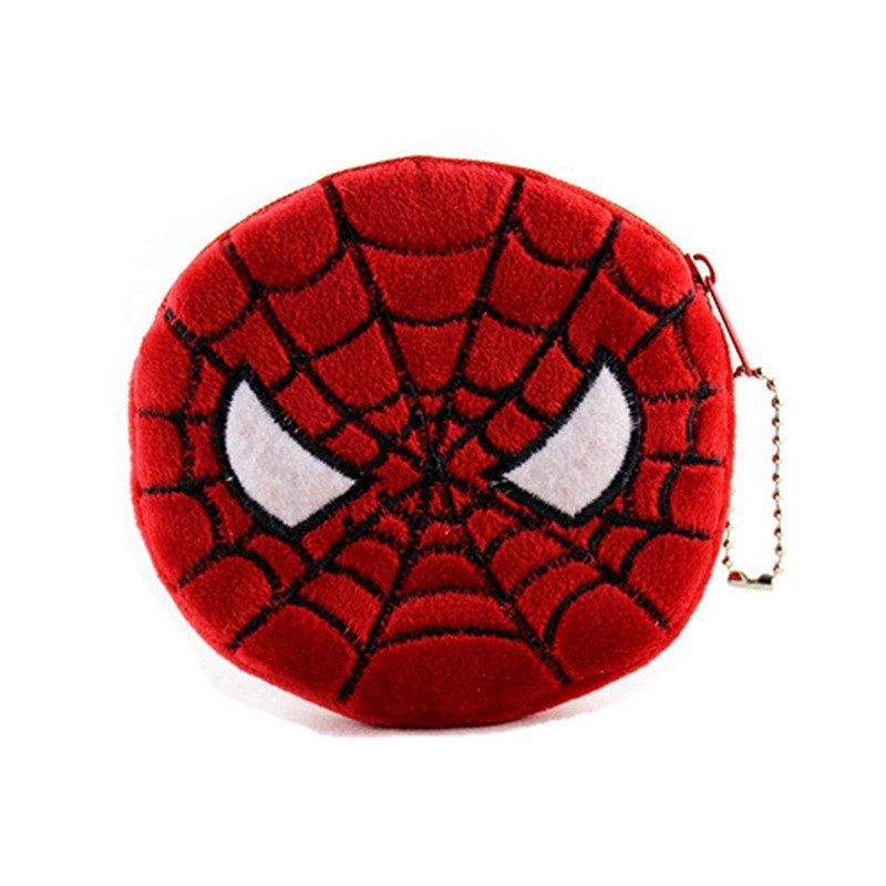 spiderman #01 Coin Purse Cute Children Plush Purse Wallet