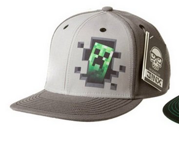Minecraft Grey Color Adjustable New Minecrafter Hat Both Adults Children