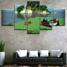 Minecraft 5 Piece Wall Art Canvas Prints (40x60cm,40x80cm,40x100cm) WITH FRAME