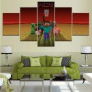Minecraft 5 Piece Wall Art Canvas Prints (40x60cm,40x80cm,40x100cm) WITH FRAME