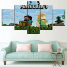 Minecraft 5 Piece Wall Art Canvas Prints (10x15cm,  10x20cm, 10x25cm) (no frame)