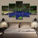 Minecraft 5 Piece Wall Art Canvas Prints (40x60cm,40x80cm,40x100cm) (no frame)