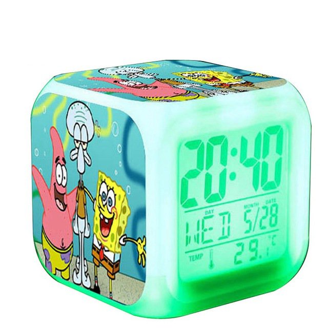 spongebob alarm clock popup