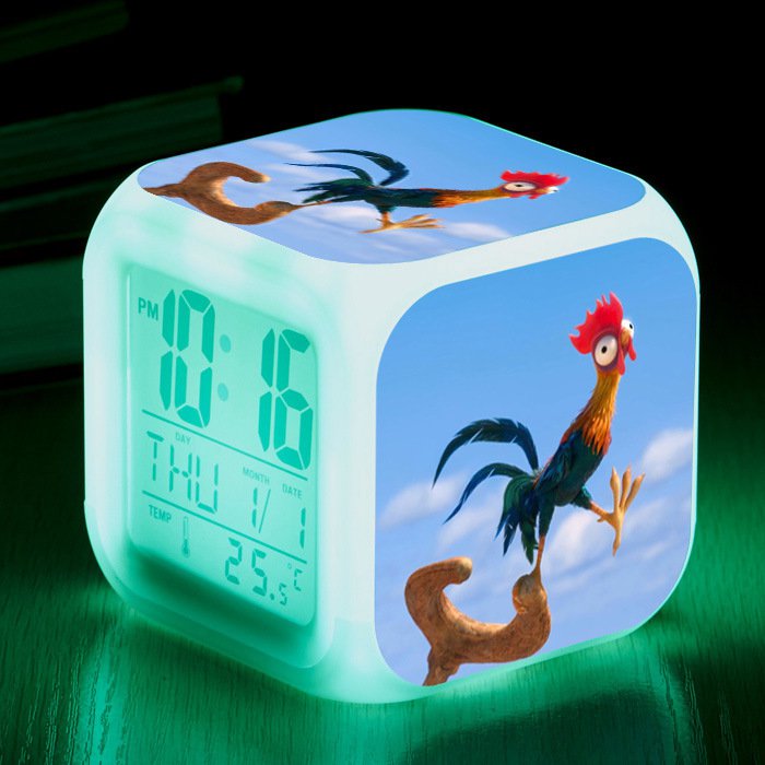 Moana Disney Cartoon #06 LED Alarm Clock for Gift