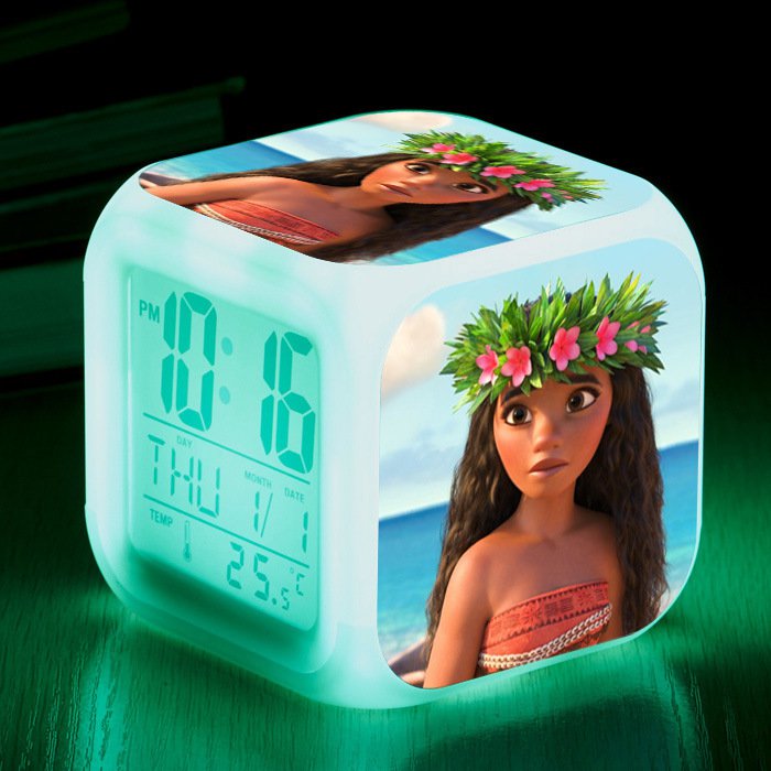 Moana Disney Cartoon #10 LED Alarm Clock for Gift