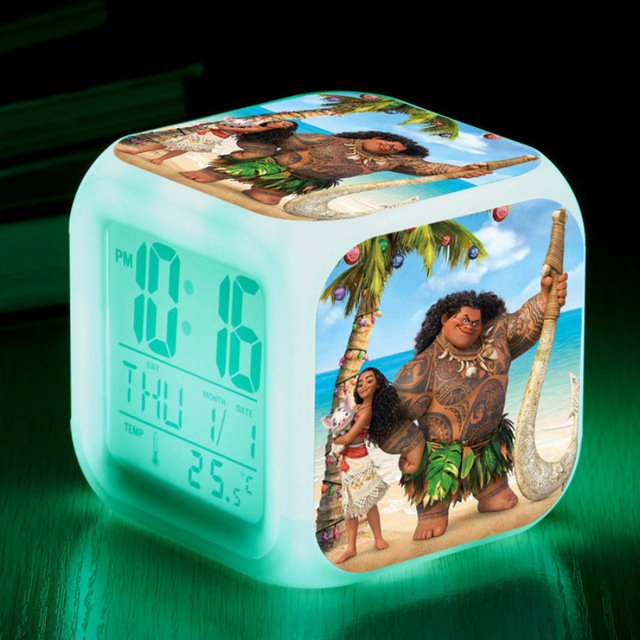 Moana Disney Cartoon #11 LED Alarm Clock for Gift
