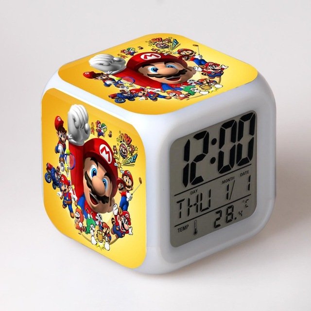 Super Mario Cartoon #05 LED Alarm Clock for Gift