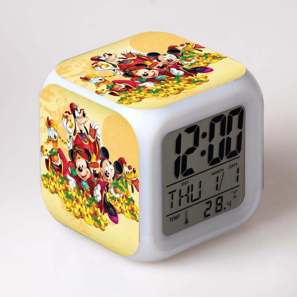 Mickey Mouse Disney #06 LED Alarm Clock for Gift