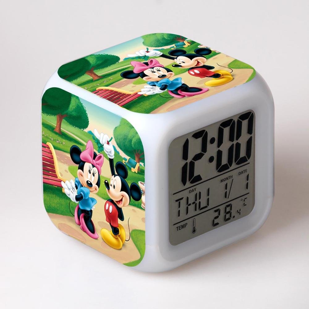 Mickey Mouse Disney #12 LED Alarm Clock for Gift