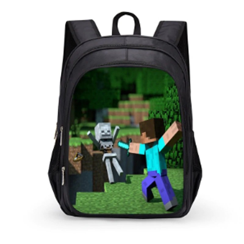 Minecraft #03 Girls Boys Students School Backpack 31*21*43 cm