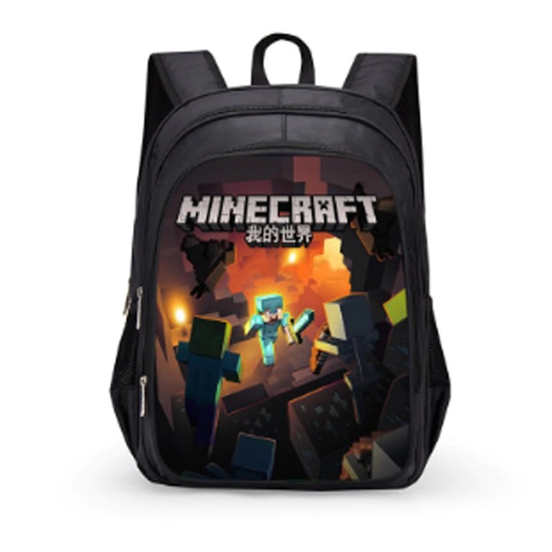 Minecraft #05 Girls Boys Students School Backpack 31*21*43 cm