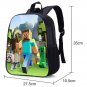 Minecraft #10 Girls Boys Students School Backpack L27.5*W10.5*H35cm
