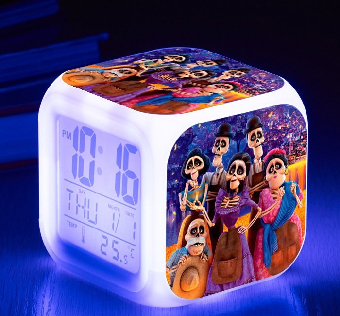 Coco Cartoon #04 LED Alarm Clock for Gift