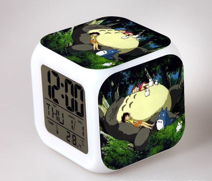 3D Totoro Cartoon #06 LED Alarm Clock for Gift