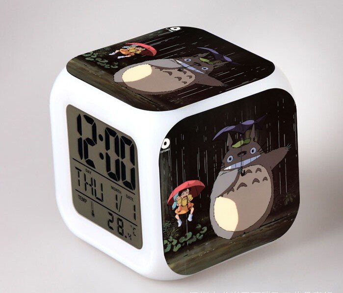 3D Totoro Cartoon #07 LED Alarm Clock for Gift