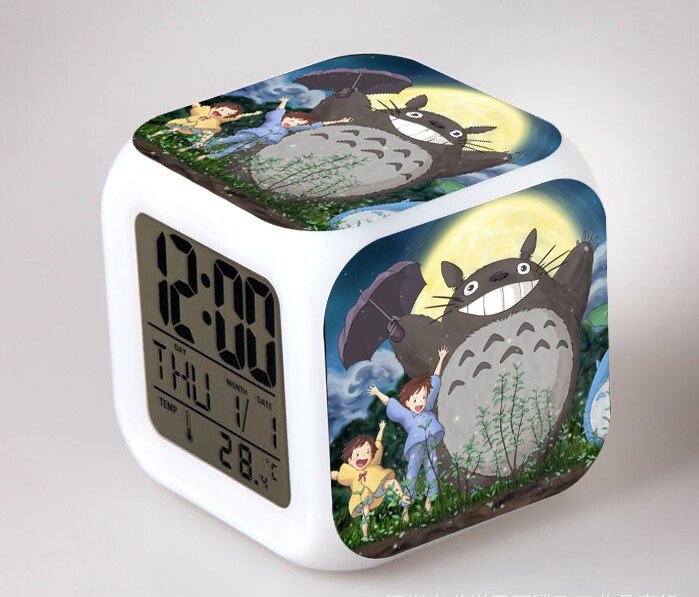 3D Totoro Cartoon #09 LED Alarm Clock for Gift