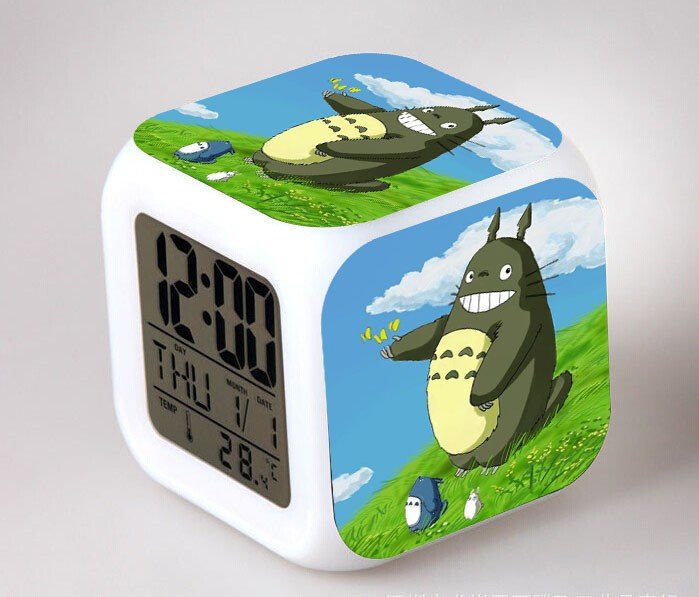 3D Totoro Cartoon #10 LED Alarm Clock for Gift