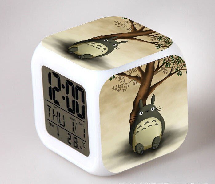 3D Totoro Cartoon #11 LED Alarm Clock for Gift