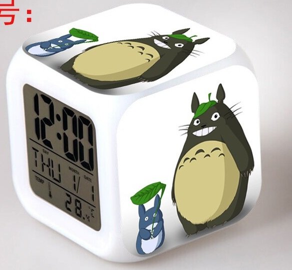 3D Totoro Cartoon #15 LED Alarm Clock for Gift