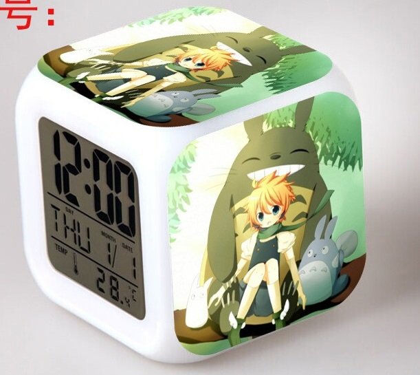 3D Totoro Cartoon #16 LED Alarm Clock for Gift