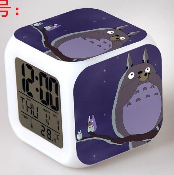 3D Totoro Cartoon #17 LED Alarm Clock for Gift