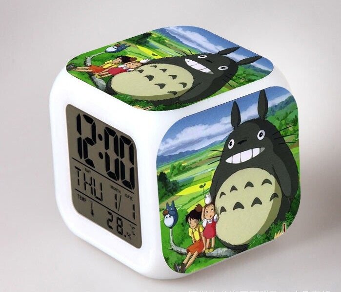 3D Totoro Cartoon #18 LED Alarm Clock for Gift