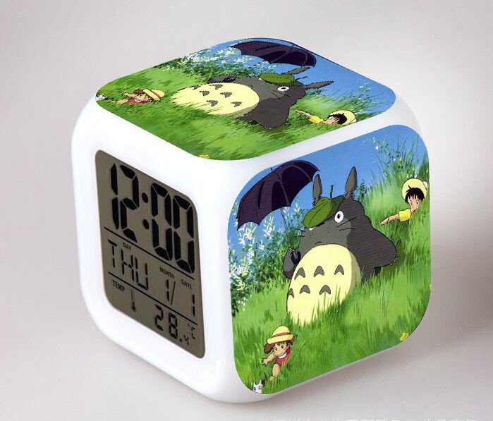 3D Totoro Cartoon #19 LED Alarm Clock for Gift