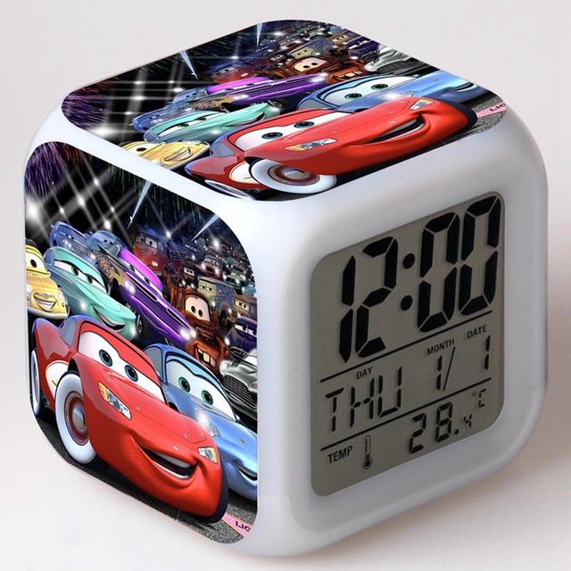 The Maclightqueen Red Car #01 LED Alarm Clock for Gift