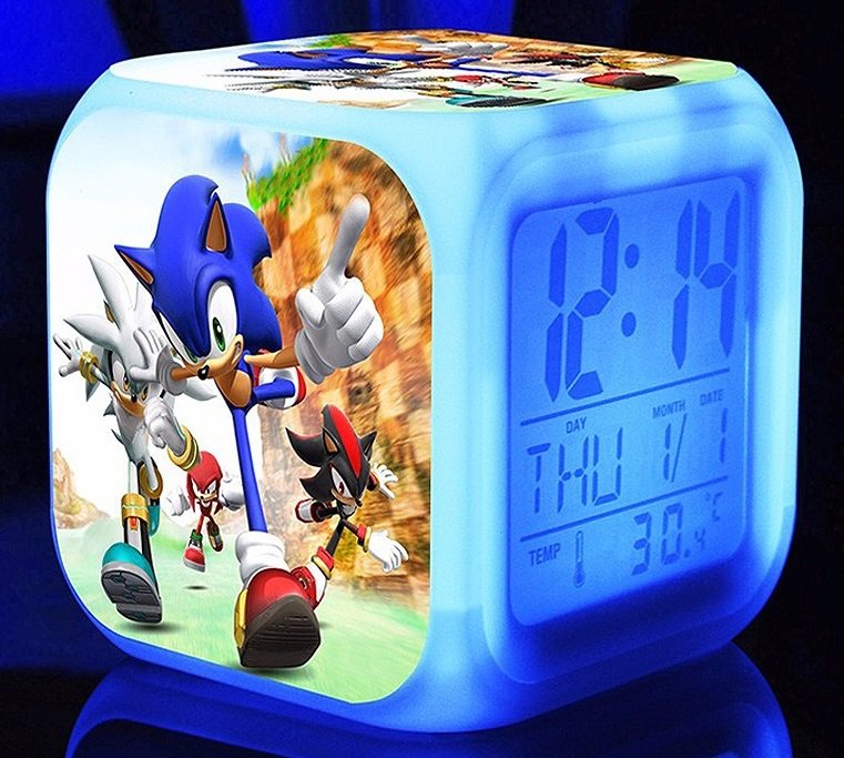 Sonic the Hedgehog #03 LED Alarm Clock for Gift