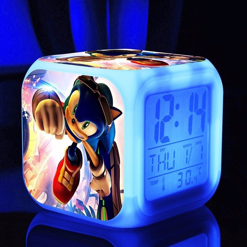 Sonic the Hedgehog #05 LED Alarm Clock for Gift