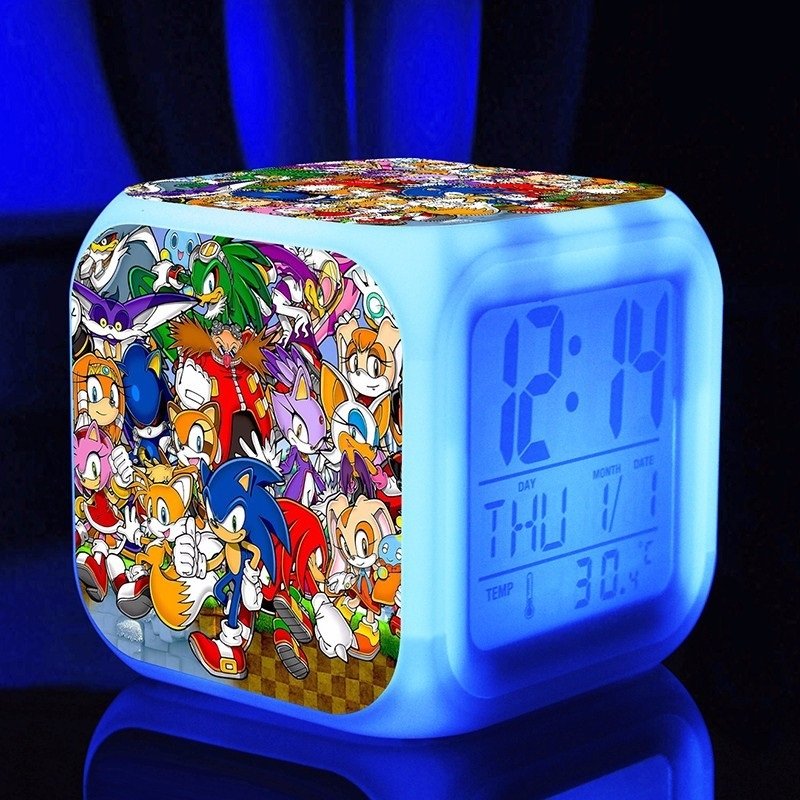 Sonic the Hedgehog #06 LED Alarm Clock for Gift