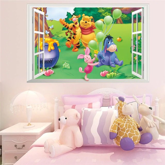 Winnie Pooh #01 Wall Sticker Wall Decals for Decorative Kids Room 50*70cm