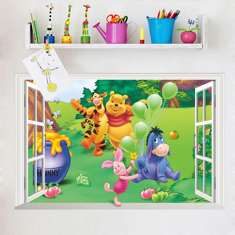 Winnie Pooh #01 Wall Sticker Wall Decals for Decorative Kids Room 60*90cm