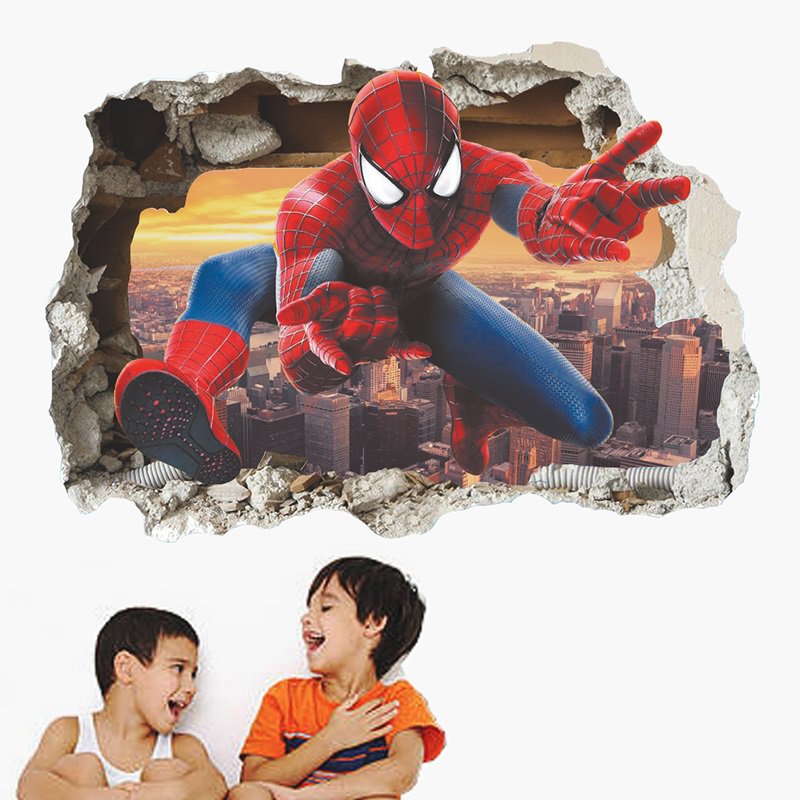 spiderman #01 Wall Sticker Wall Decals for Decorative Kids Room 50*70cm