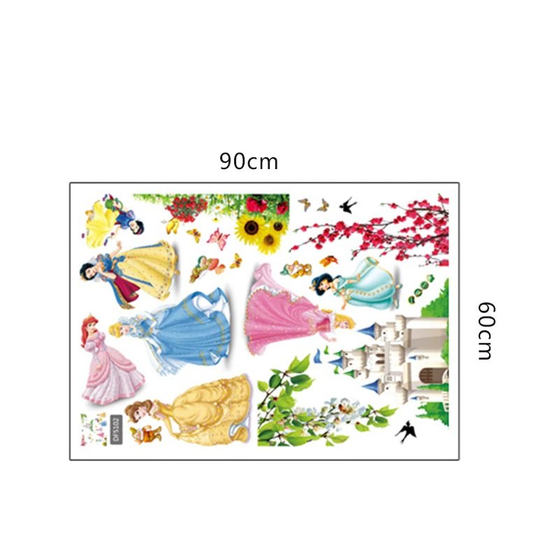 Snow White Princess #01 Wall Sticker Wall Decals for Decorative Kids Room 60*90cm
