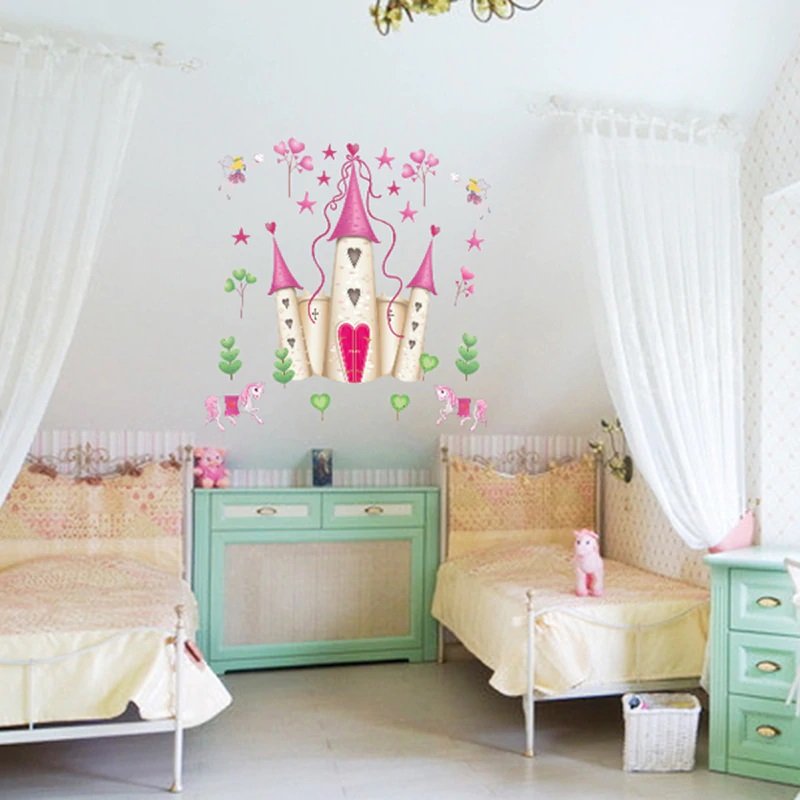 snow white Prince Castle #03 Wall Sticker Wall Decals for Decorative Kids Room 60*90cm